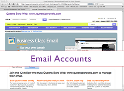 email account and web mail access from www.queensboroweb.com