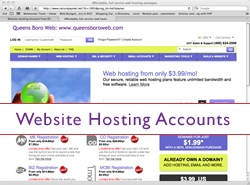 Website Hosting Accounts Queens Boro in New York City Elizabeth Halliday